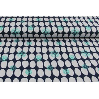 Jersey Flower Rock admiralblau/mint