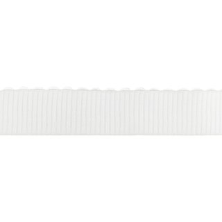 Gummiband Rippe Wellenrand 40mm weiss-creme