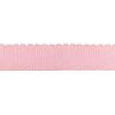 Gummiband Rippe Wellenrand 40mm rosa