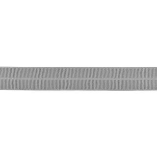 Elastisches Schrgband matt Rippe 20mm grau
