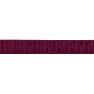 Elastisches Schrägband matt Rippe 20mm bordeaux