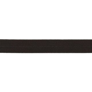 Elastisches Schrgband matt Rippe 20mm dunkelbraun