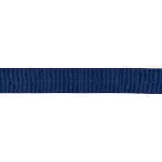 Elastisches Schrägband matt Rippe 20mm dunkelblau