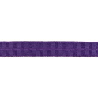 Elastisches Schrgband matt Rippe 20mm lila
