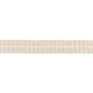 Elastisches Schrgband matt Rippe 20mm beige