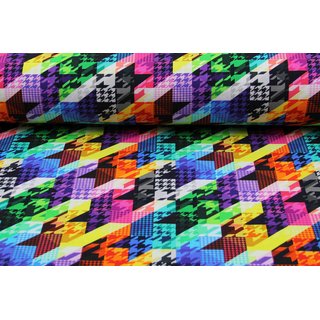 Sweat Digitalprint geometrisches Muster bunt