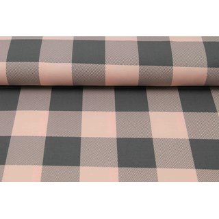 Jersey Plaid-Serie Lumberjack/Holzfller dunkelgrau/pastellrosa hell