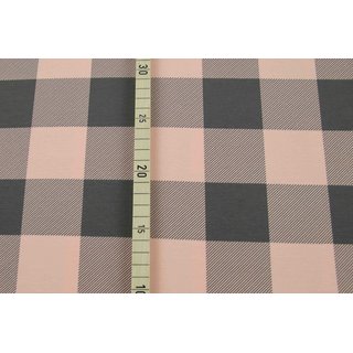 Jersey Plaid-Serie Lumberjack/Holzfller dunkelgrau/pastellrosa hell