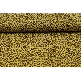 Musselin Leoparden-Muster gelb