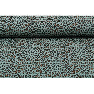 Musselin Leoparden-Muster pastellgrün