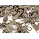 Zipper/Schieber fr Endlos-Reiverschluss 3mm sand dunkel