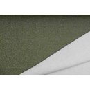 Strick/Lammfleece LUNA silber GLITZER oliv