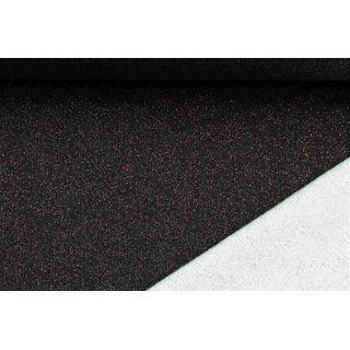 Strick/Lammfleece LUNA kupfer GLITZER schwarz
