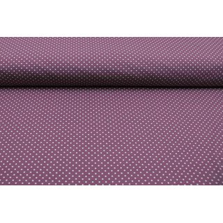 Jersey Parade Punkte aubergine/grau