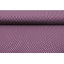 Jersey Parade Punkte aubergine/grau