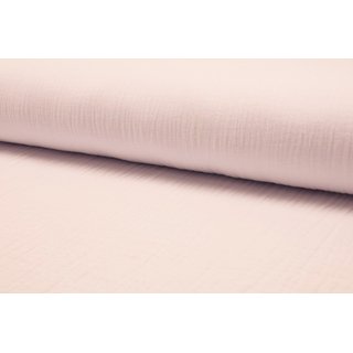 Musselin soft Uni pastellrosa hell