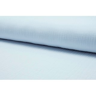 Musselin soft Uni pastellblau hell