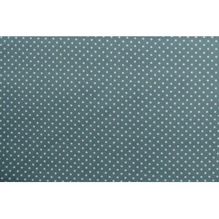 Baumwolle Punkte 2mm pastellgrün dunkel