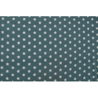 Baumwolle Sterne 10mm pastellgrün dunkel