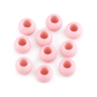 Großloch-Perlen MATT 10x14mm rosa