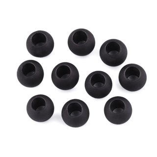 Großloch-Perlen MATT 10x14mm schwarz
