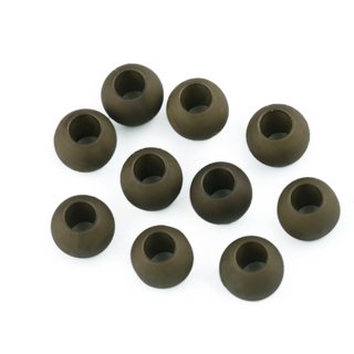 Groloch-Perlen MATT 10x14mm khaki