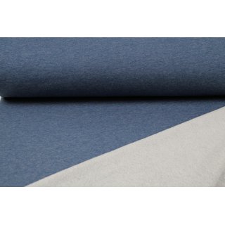 -5,5m- Coupon Strick/Lammfleece jeansblau