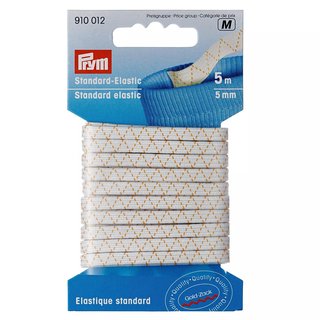 PRYM Standart-Elastic KOCHFEST 5mm weiss - 5m