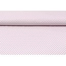 Baumwolle Punkte 2mm weiss/pink