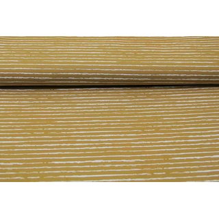 Baumwolle gemalte Streifen TREND-Serie senf