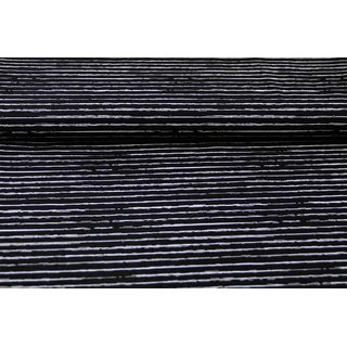 Baumwolle gemalte Streifen TREND-Serie schwarz