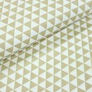 100% Baumwolle Triangel Dreiecke beige