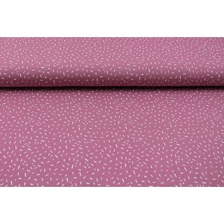 Jersey TREND-Serie KONFETTI dusty rose dunkel