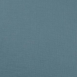 Musselin Uni dusty blue