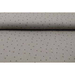 Musselin verstreute Dreiecke taupe