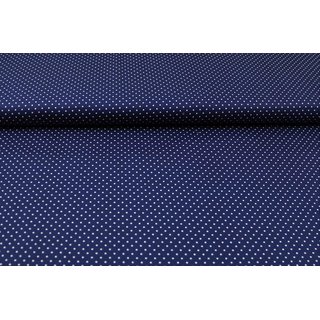 Baumwolle Punkte 1mm navy