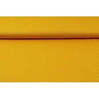 Baumwolle Punkte 1mm gelb