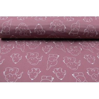 Softshell süßer Elefant old rose