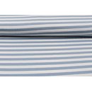 Jersey STRIPES 10mm dusty blue