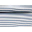 Jersey STRIPES 10mm dusty blue