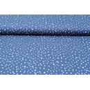 Baumwolle gemalte Punkte TREND-Serie jeansblau