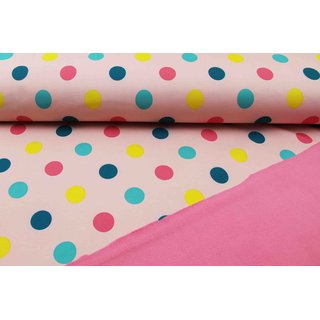 Softshell bunte DOTS pastellrosa hell