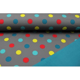 Softshell bunte DOTS dunkelgrau