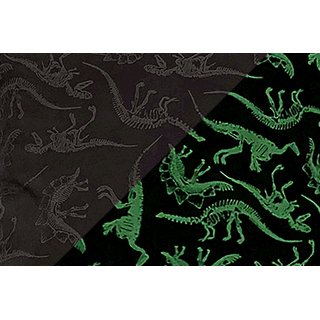 Softshell GLOW IN THE DARK Sklett-Dinosaurier dunkelgrau