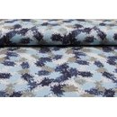 French Terry STORM Camouflage dusty blue