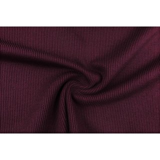 Baumwoll-Strick Heavy Knit bordeaux dunkel