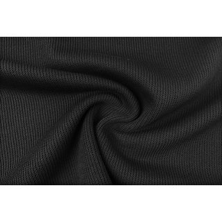 Baumwoll-Strick Heavy Knit schwarz