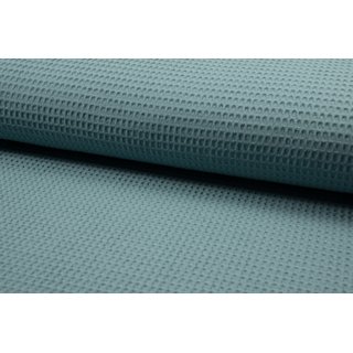 Waffelpiquet aqua blue