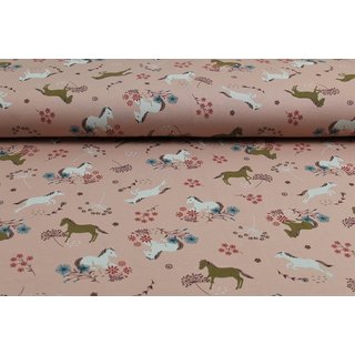 Jersey glückliche Pferde dusty rose