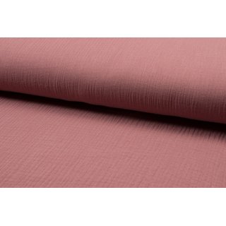 Musselin Uni old pink